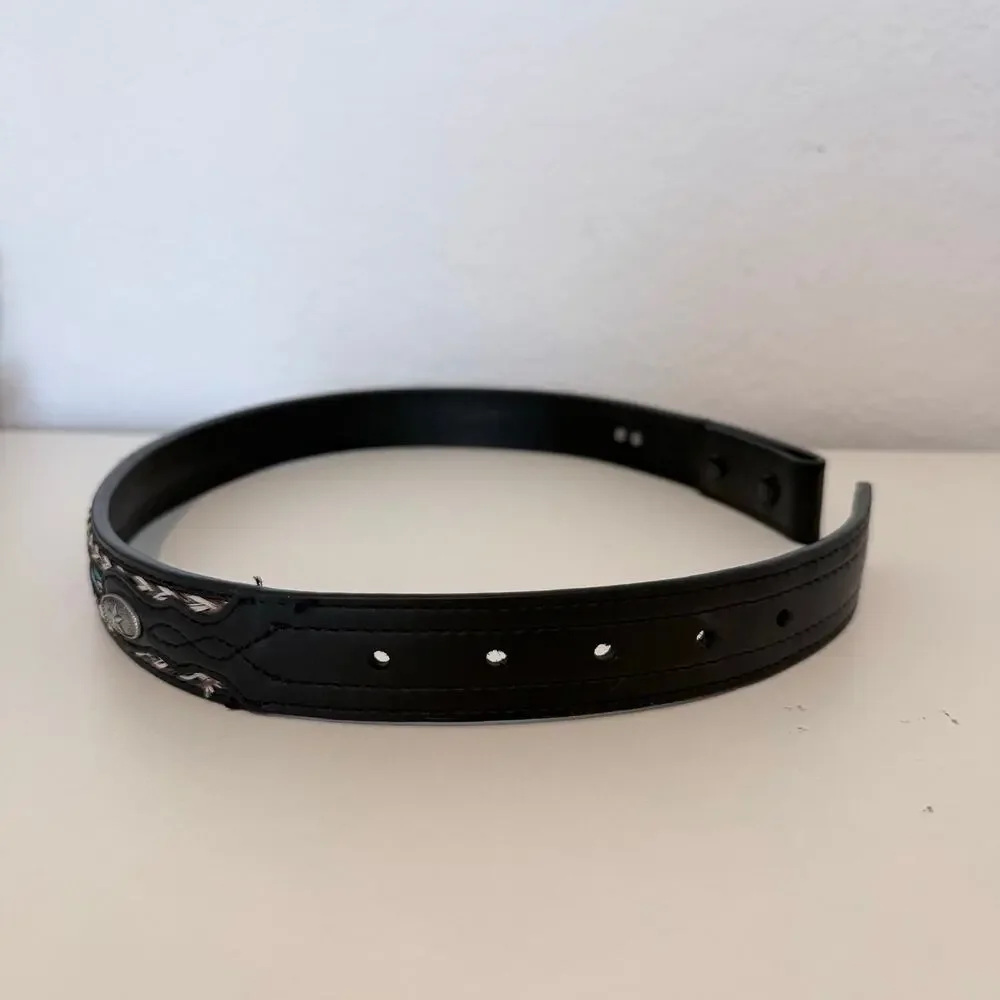Cody James Boys Western Belt Size 26 Southwestern Leather Strap No Buckle